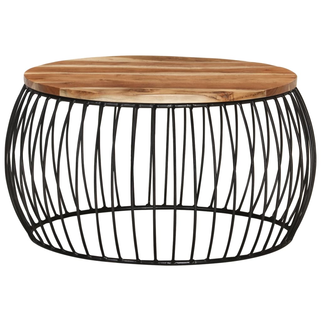 Table basse Ø68 cm en bois d'acacia massif