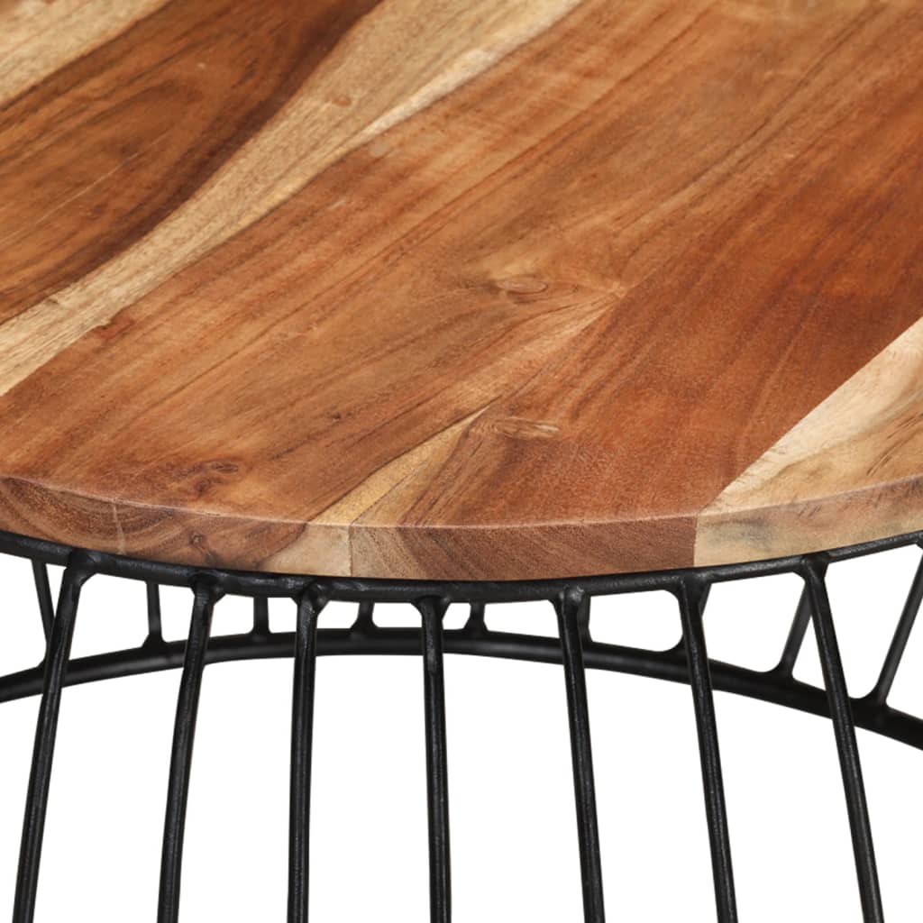 Table basse Ø68 cm en bois d'acacia massif