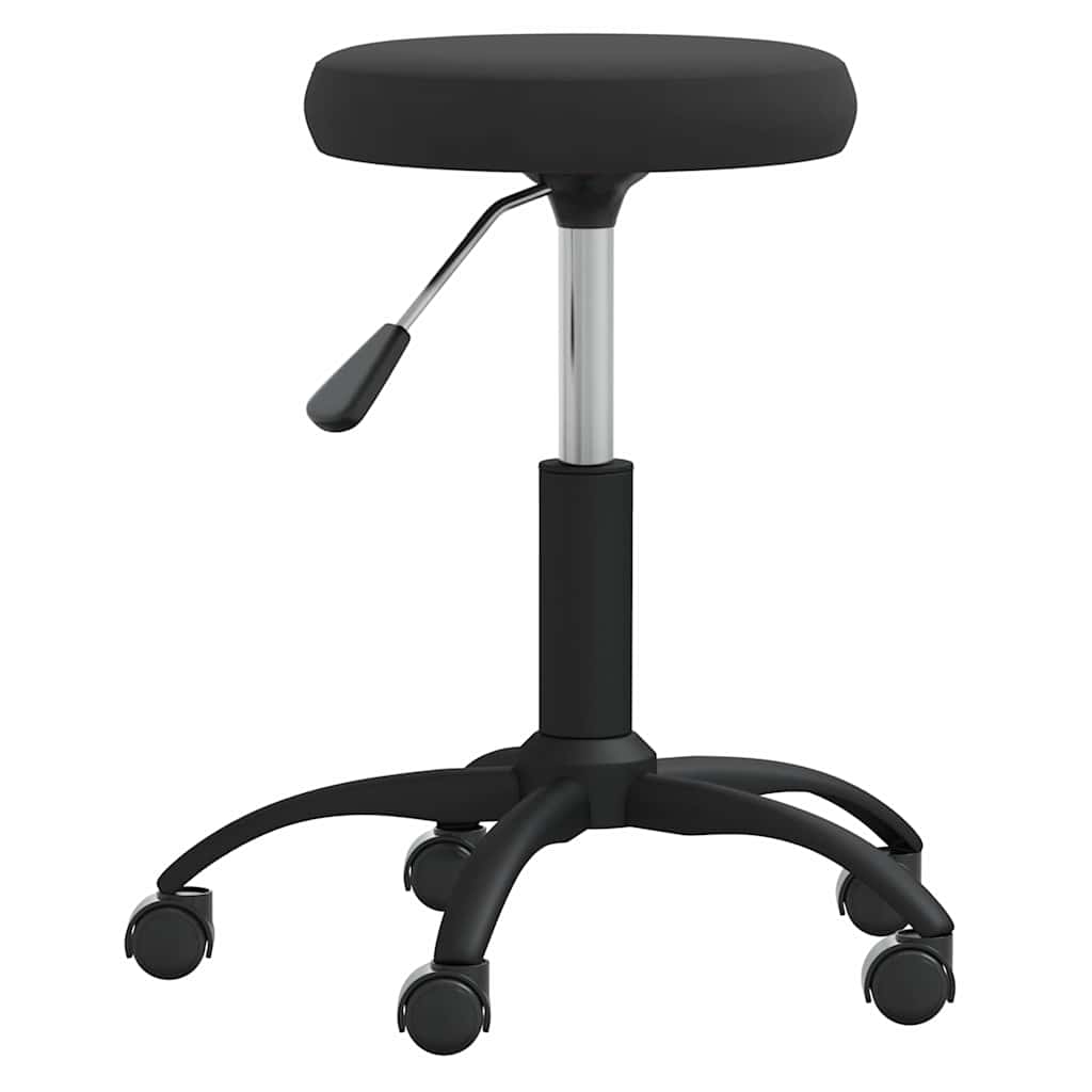 Massagehocker Samt Schwarz