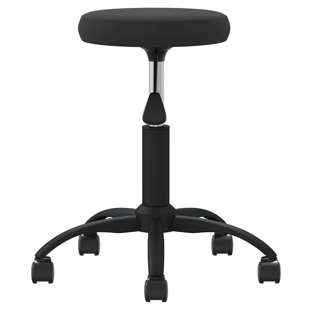 Massagehocker Samt Schwarz