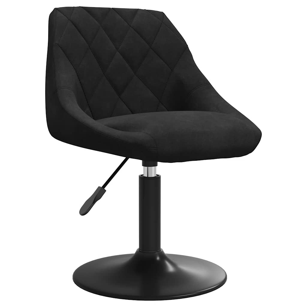 Esszimmerstuhl Schwarz Samt