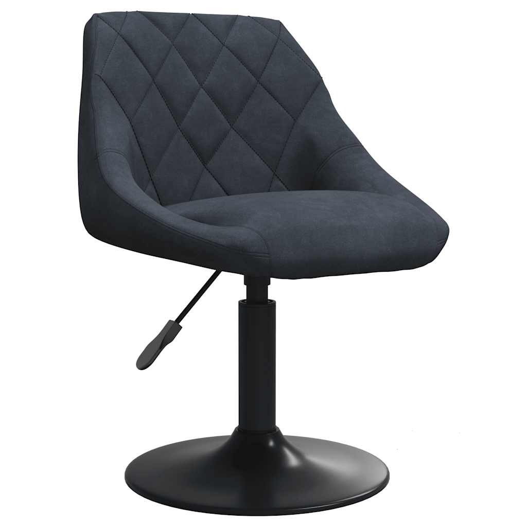 Dining chair dark grey velvet