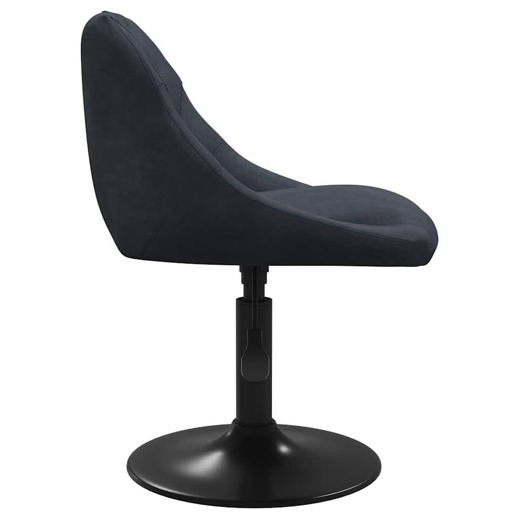 Dining chair dark grey velvet
