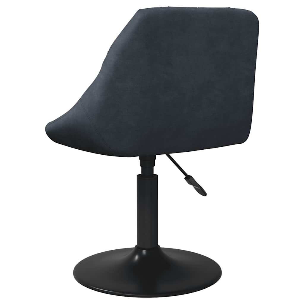 Dining chair dark grey velvet
