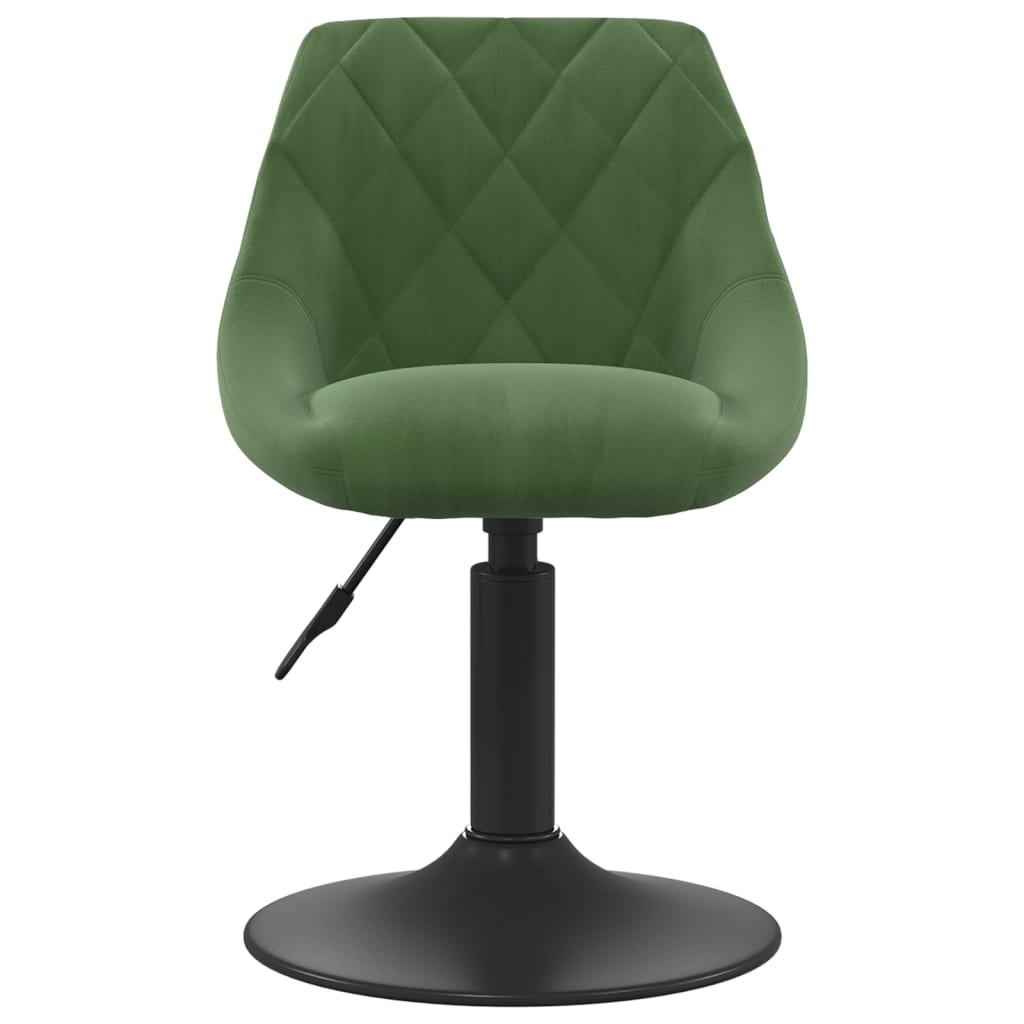 Dining chair dark green velvet
