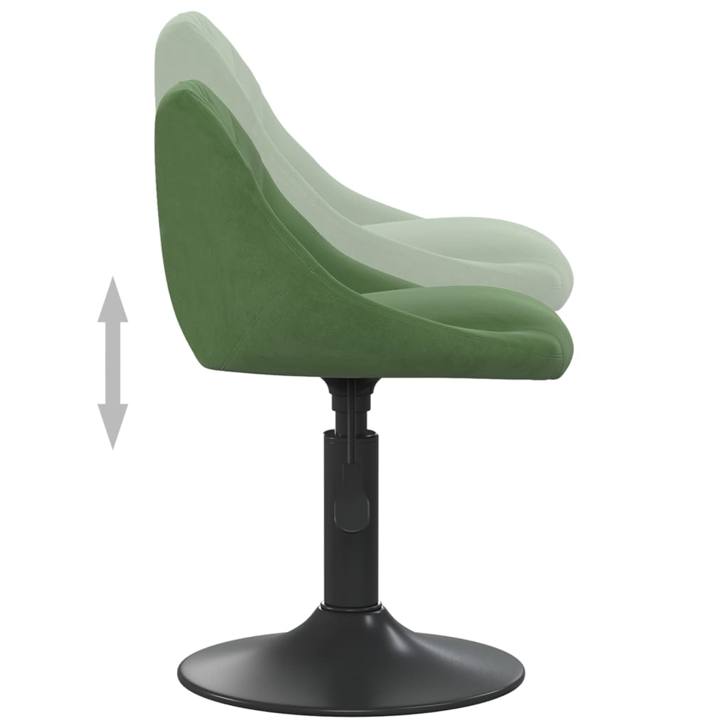 Dining chair dark green velvet