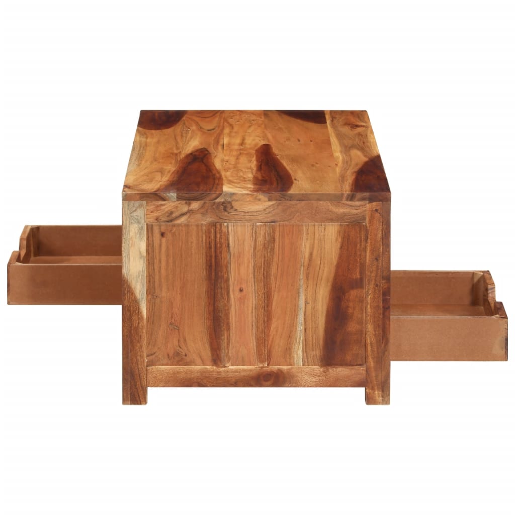 Couchtisch 84x49x40 cm Massivholz Akazie