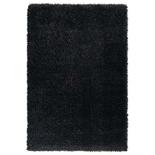 Shaggy-Teppich Hochflor Schwarz 160x230 cm 50 mm