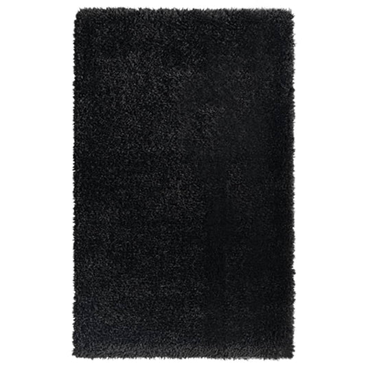 Shaggy-Teppich Hochflor Schwarz 200x290 cm 50 mm