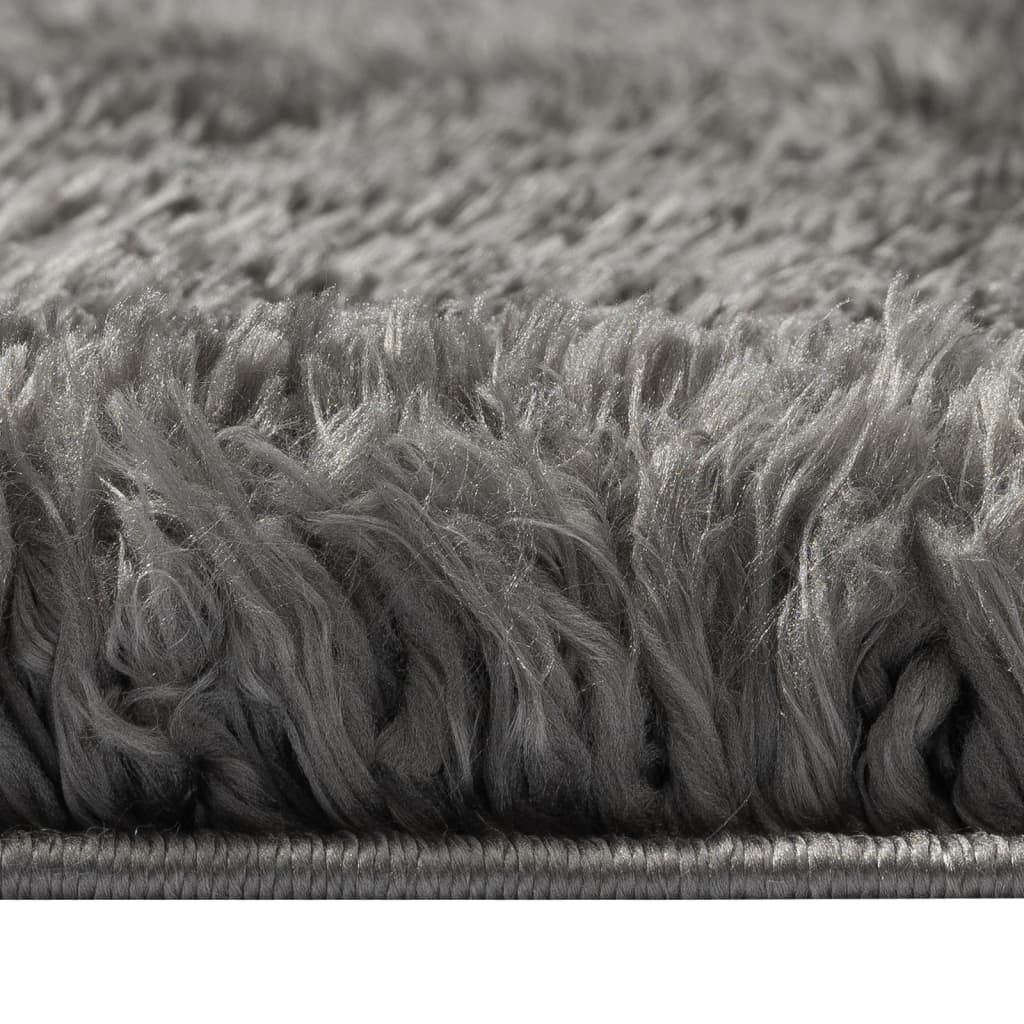 Shaggy Teppich Hochflor Anthrazit 140x200 cm 50 mm