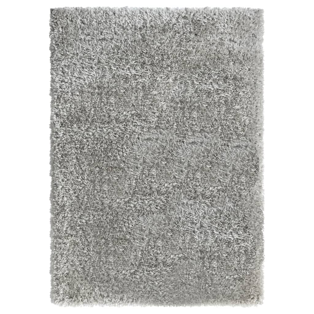 Shaggy-Teppich Hochflor Grau 120x170 cm 50 mm