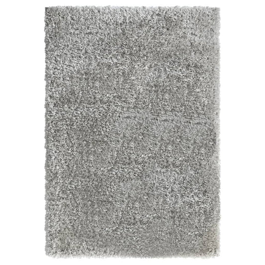 Shaggy-Teppich Hochflor Grau 140x200 cm 50 mm