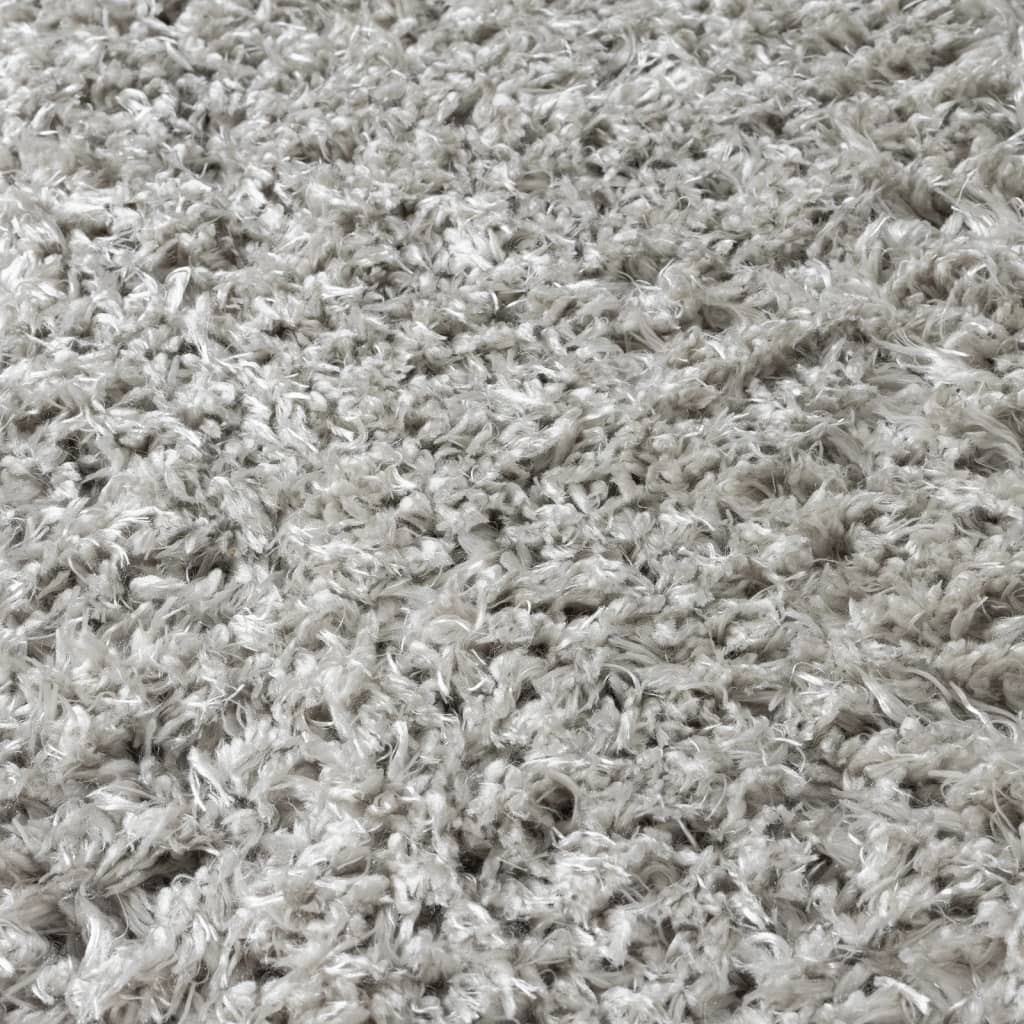 Shaggy-Teppich Hochflor Grau 140x200 cm 50 mm