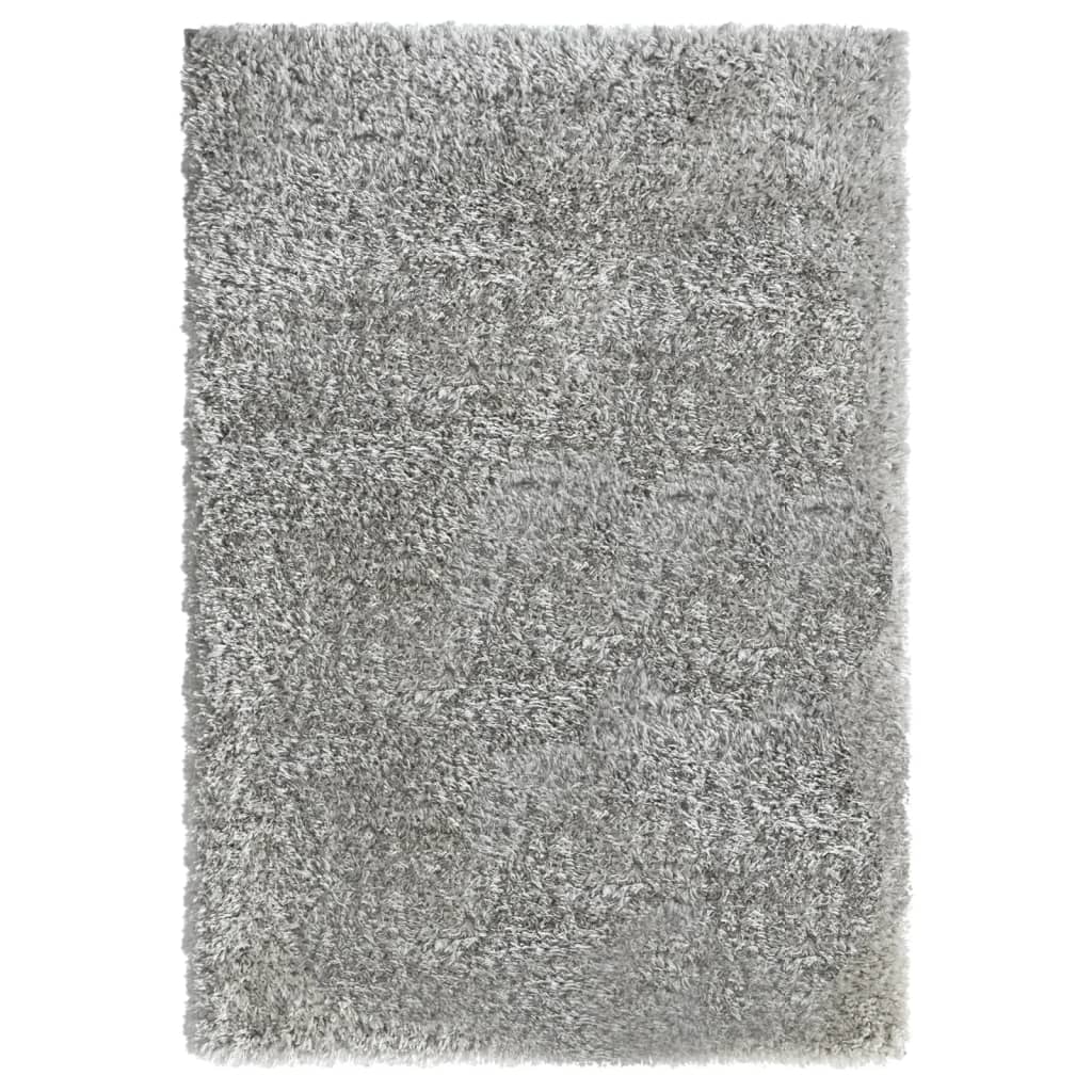Shaggy-Teppich Hochflor Grau 160x230 cm 50 mm