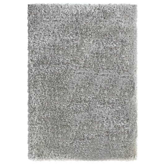 Shaggy-Teppich Hochflor Grau 160x230 cm 50 mm