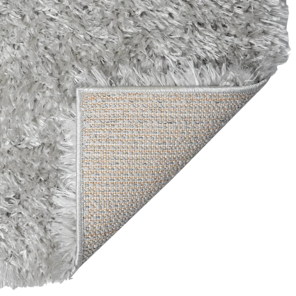 Shaggy-Teppich Hochflor Grau 160x230 cm 50 mm