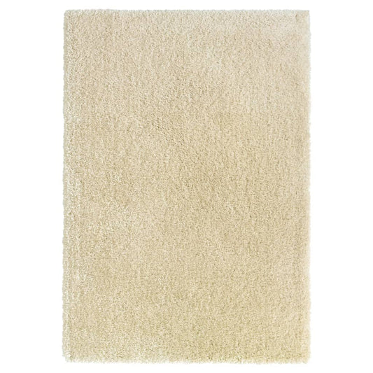 Shaggy-Teppich Hochflor Beige 120x170 cm 50 mm