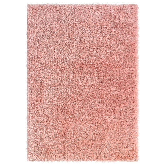 Shaggy-Teppich Hochflor Rosa 140x200 cm 50 mm