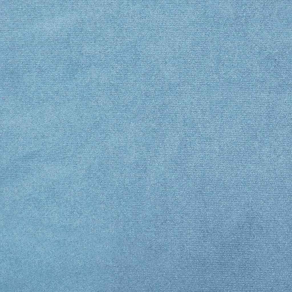 Runder Aufbewahrungshocker Hellblau Samt 31 x 37 cm