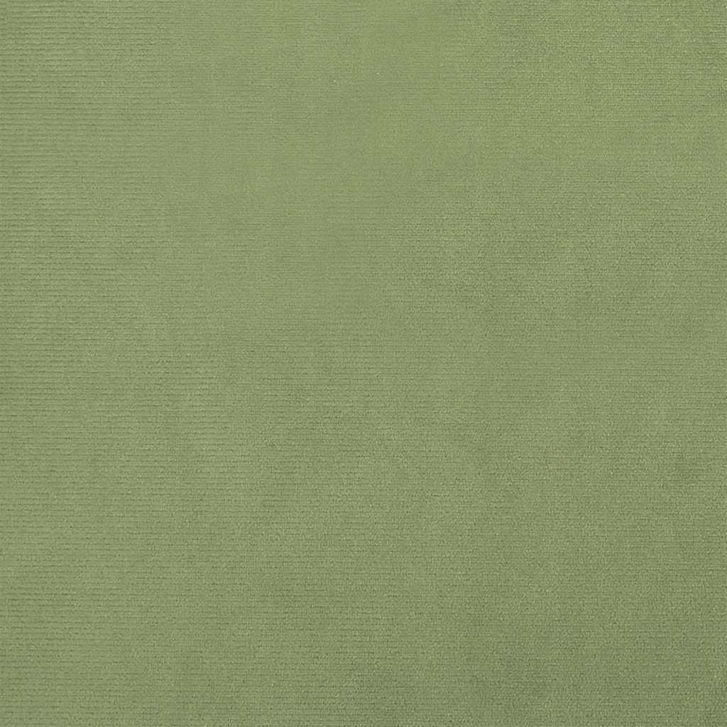 Runder Aufbewahrungshocker Senfgrün Samt 31 x 37 cm