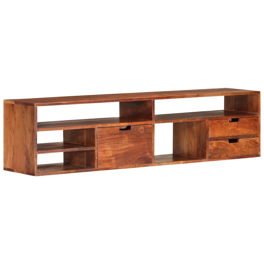 TV-Schrank 140x30x35 cm Massivholz Akazie