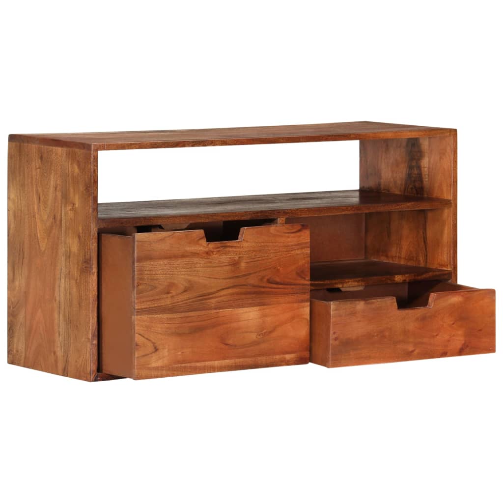 TV-Schrank 80x30x42 cm Massivholz Akazie