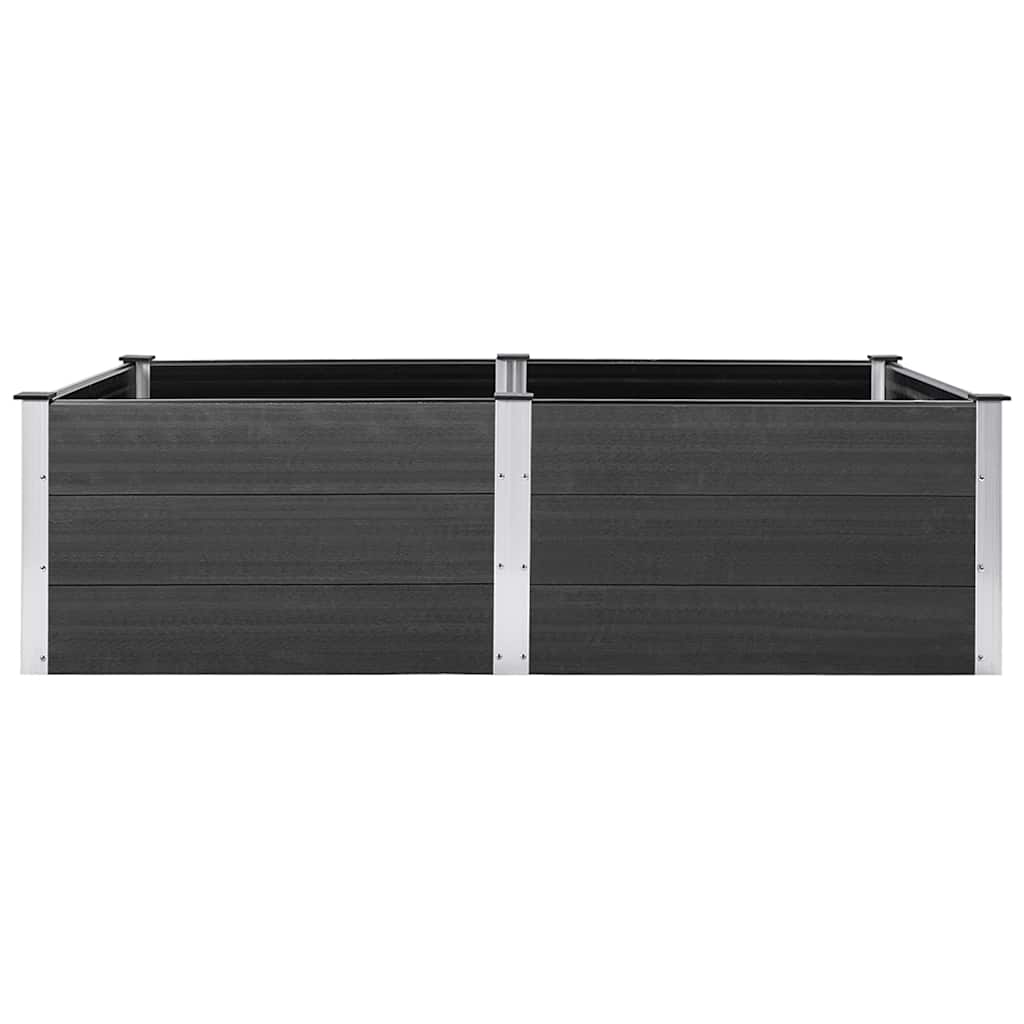 Garten-Hochbeet 200x100x54 cm WPC Grau