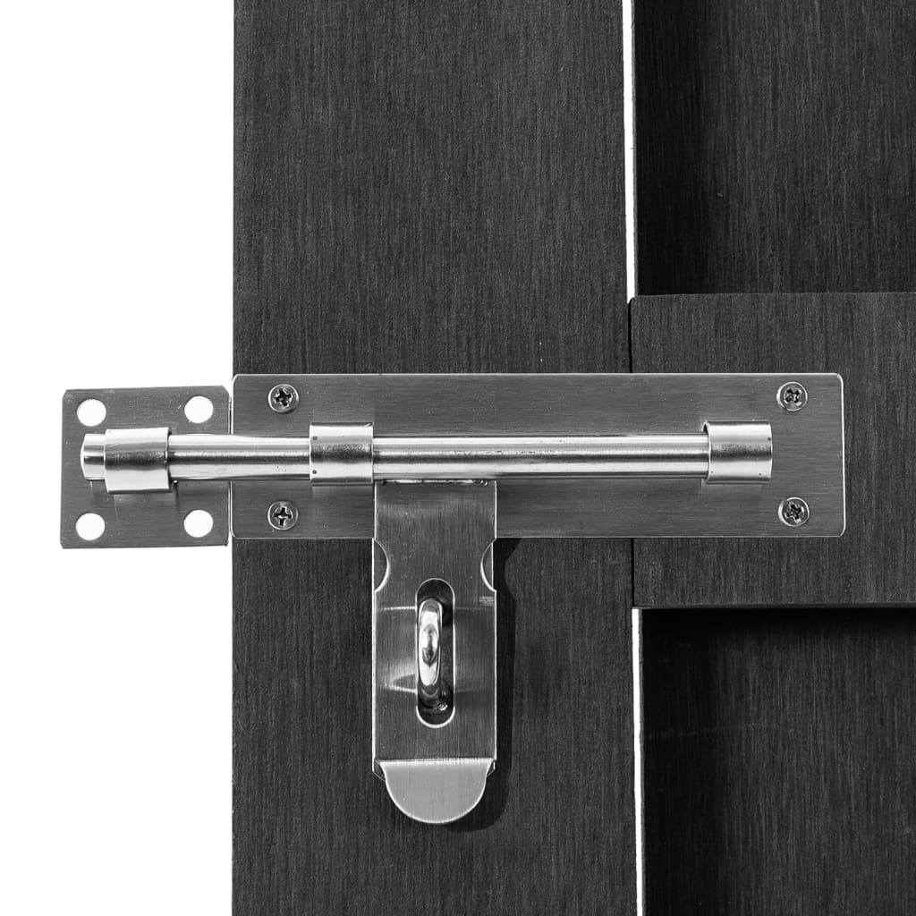 Gartentor WPC 100x112 cm Grau