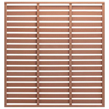 Zaunplatte WPC 180x180 cm Braun