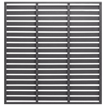 Zaunelement WPC 180x180 cm Grau