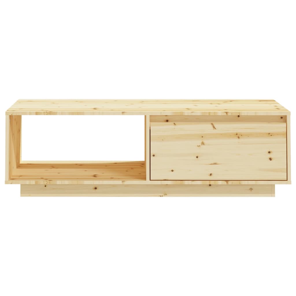 Table basse 110x50x33,5 cm en bois de sapin massif