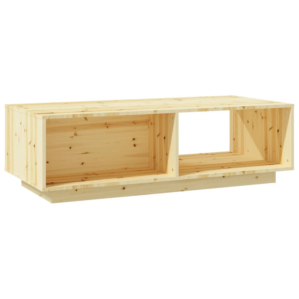 Table basse 110x50x33,5 cm en bois de sapin massif