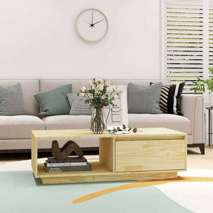 Couchtisch 110x50x33,5 cm Massivholz Kiefer