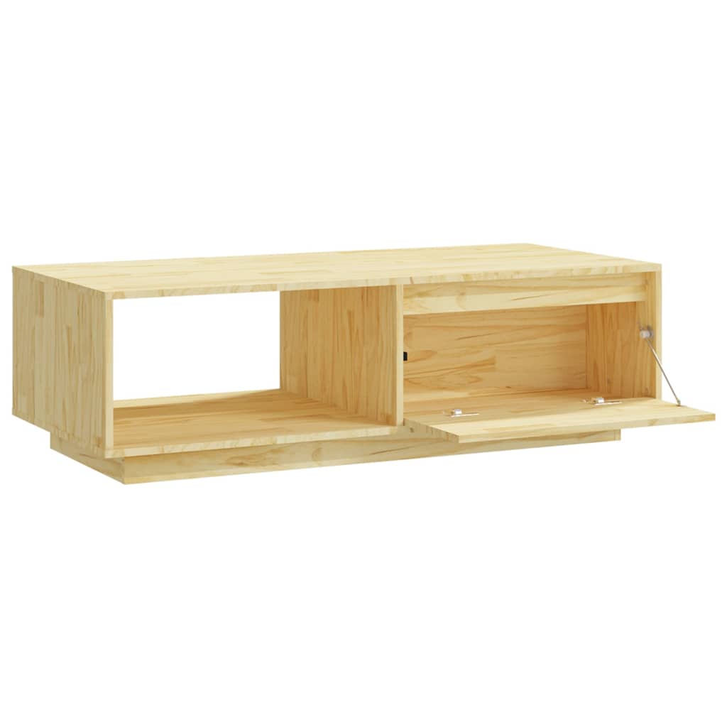 Table basse 110x50x33,5 cm en bois de pin massif