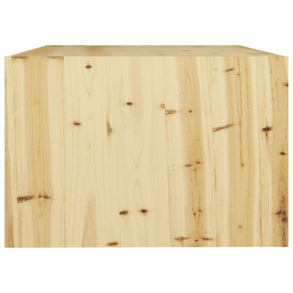 Table basse 75x50x33,5 cm en bois de sapin massif