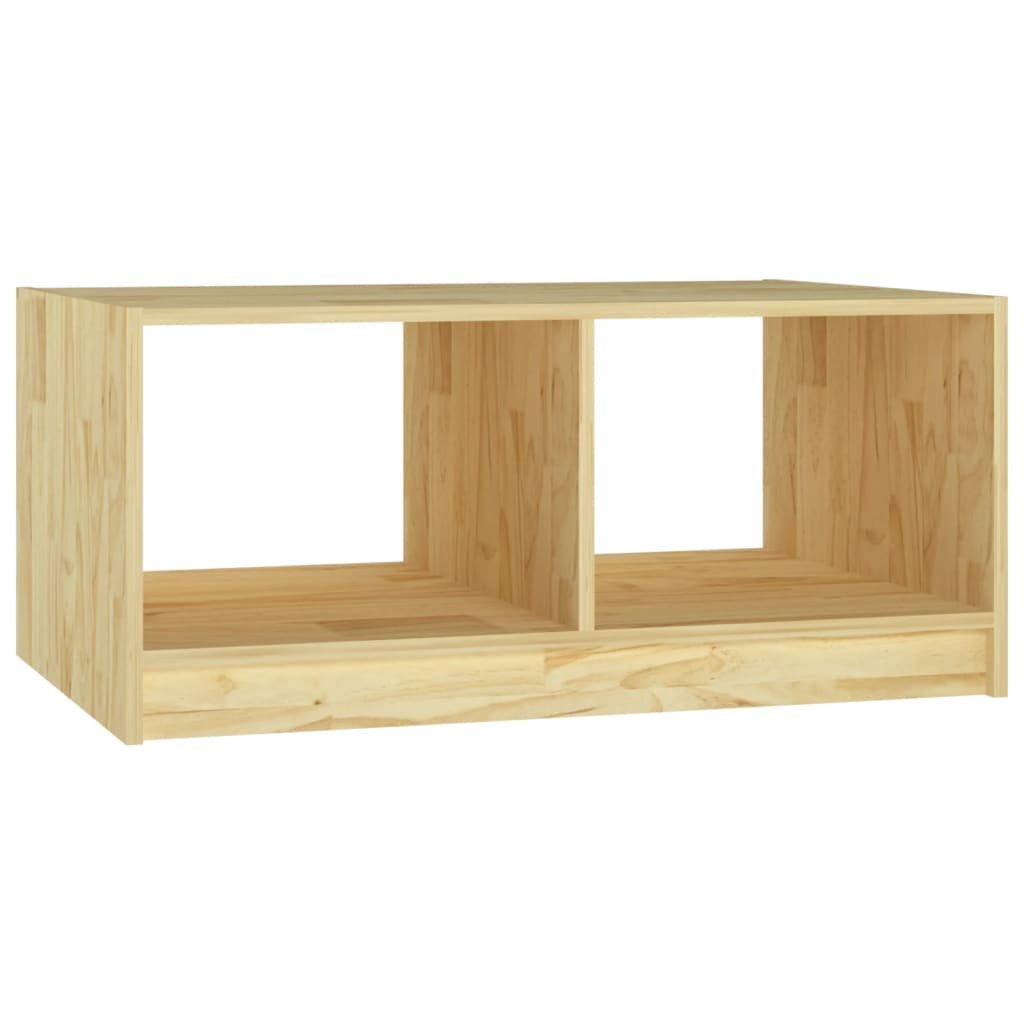 Table basse 75x50x33,5 cm en bois de pin massif