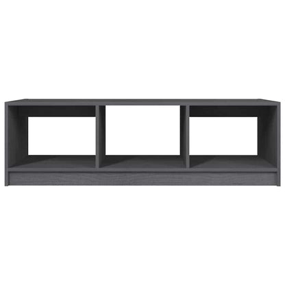 Couchtisch Grau 110x50x34 cm Massivholz Kiefer