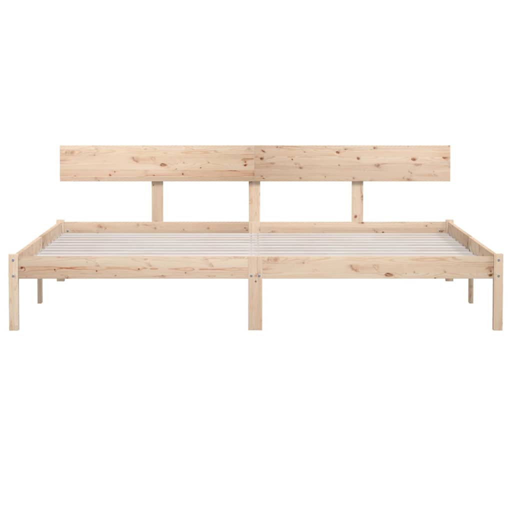 Massivholzbett ohne Matratze 200x200 cm