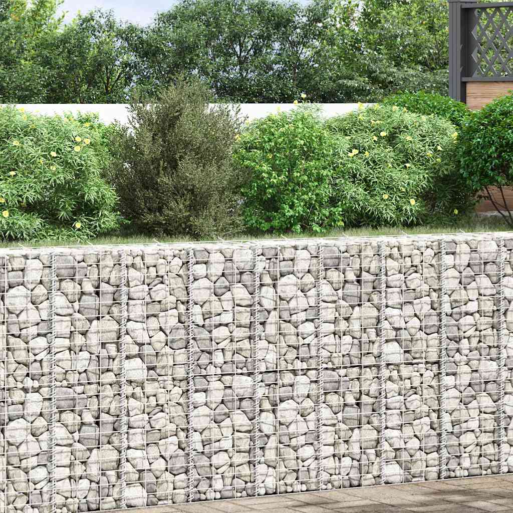 Gabionen-Hochbeete 3 Stk. 30x30x100 cm Eisen