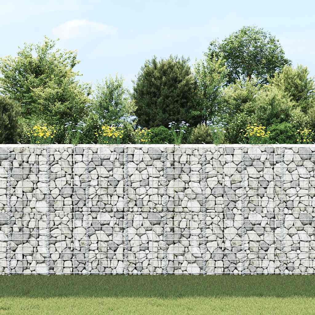 Gabionen-Hochbeete 3 Stk. 30x30x100 cm Eisen