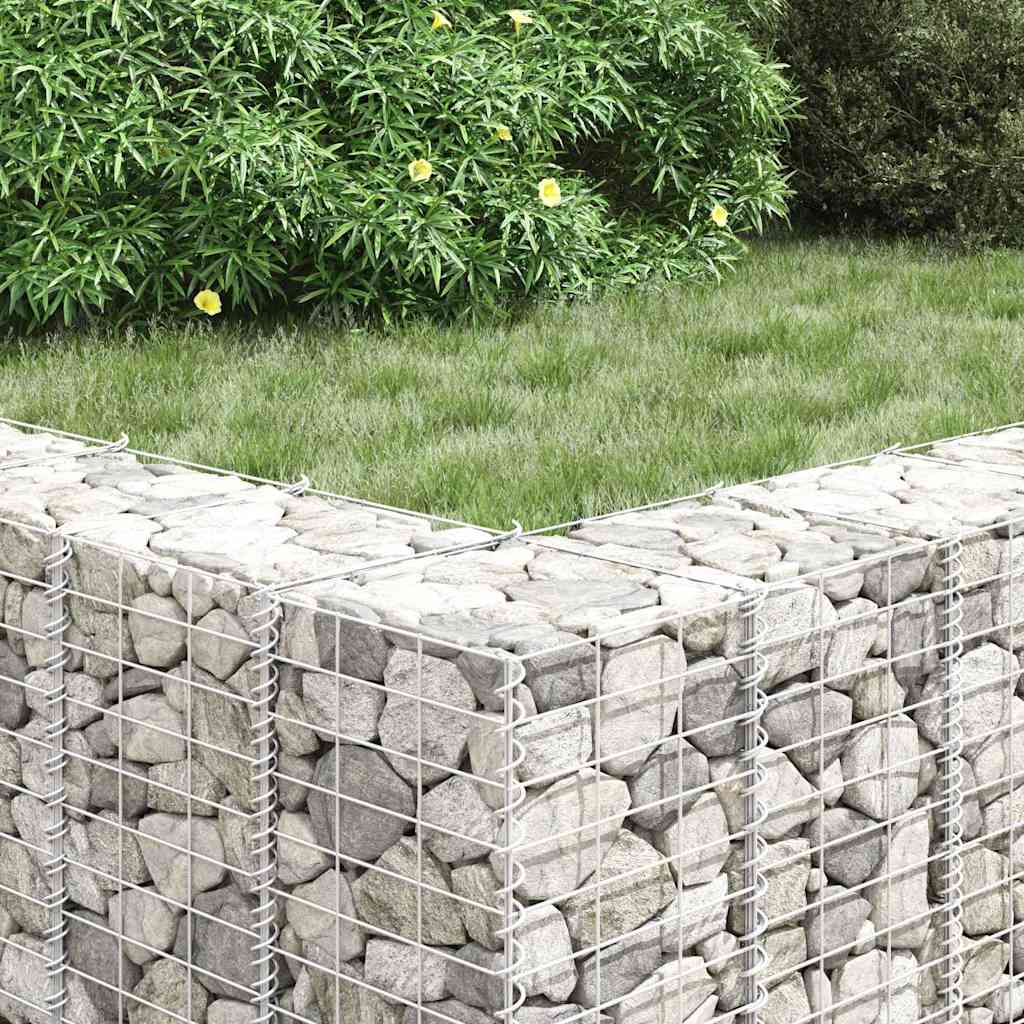 Gabionen-Hochbeete 3 Stk. 30x30x100 cm Eisen