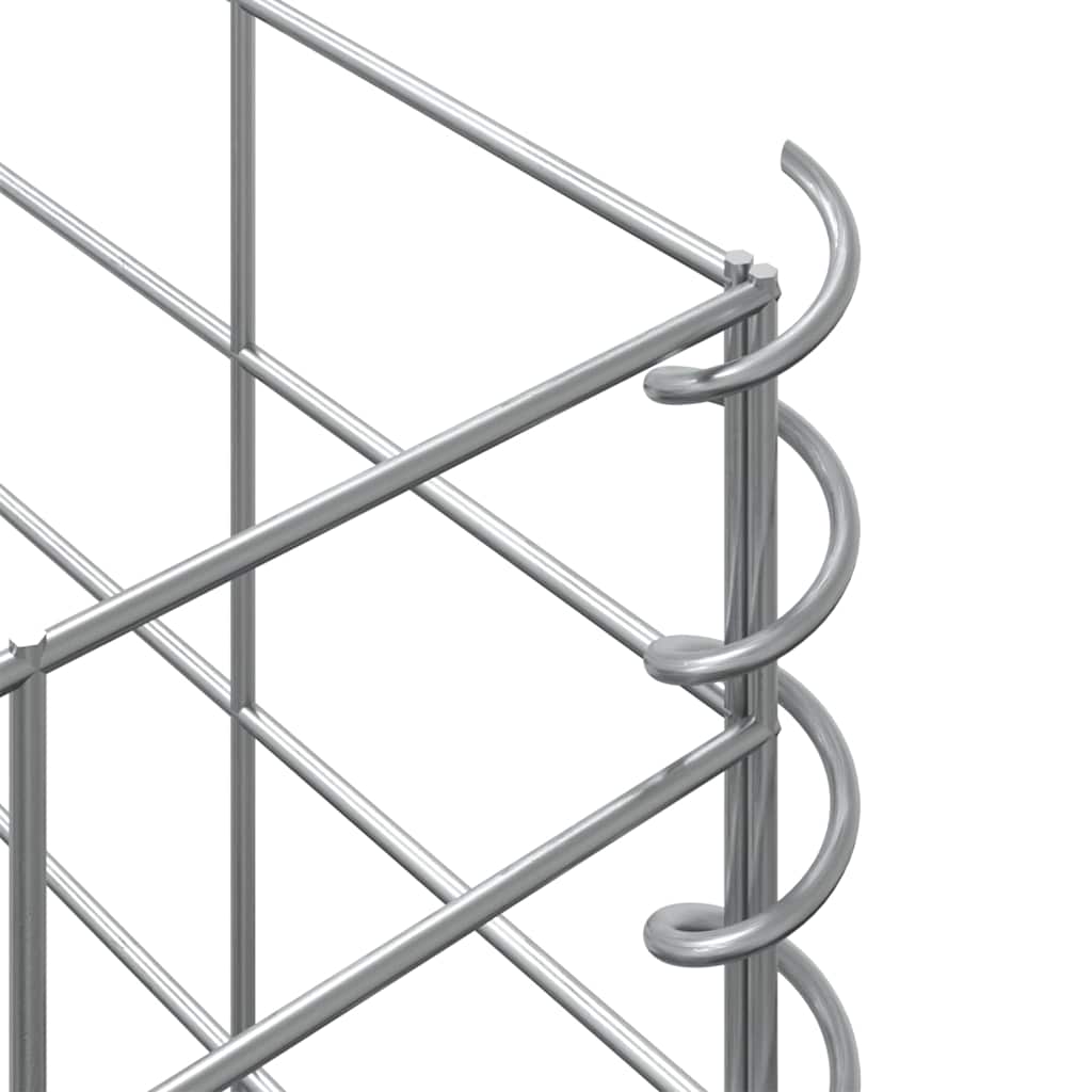Gabionen-Hochbeete 3 Stk. 30x30x100 cm Eisen