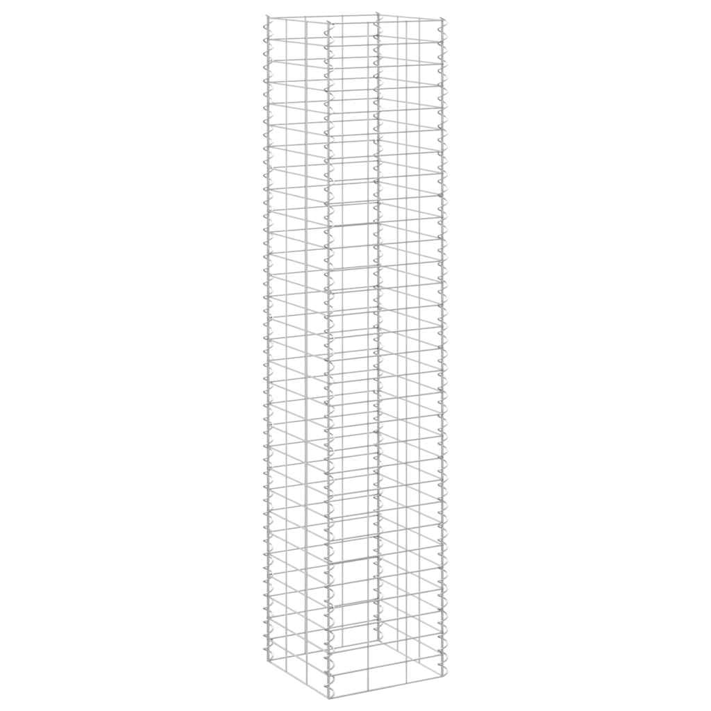 Gabionen-Hochbeete 3 Stk. 30x30x150 cm Eisen