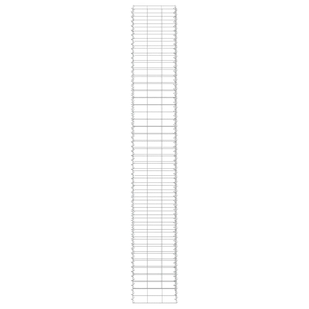 Gabionen-Hochbeete 3 Stk. 30x30x200 cm Eisen