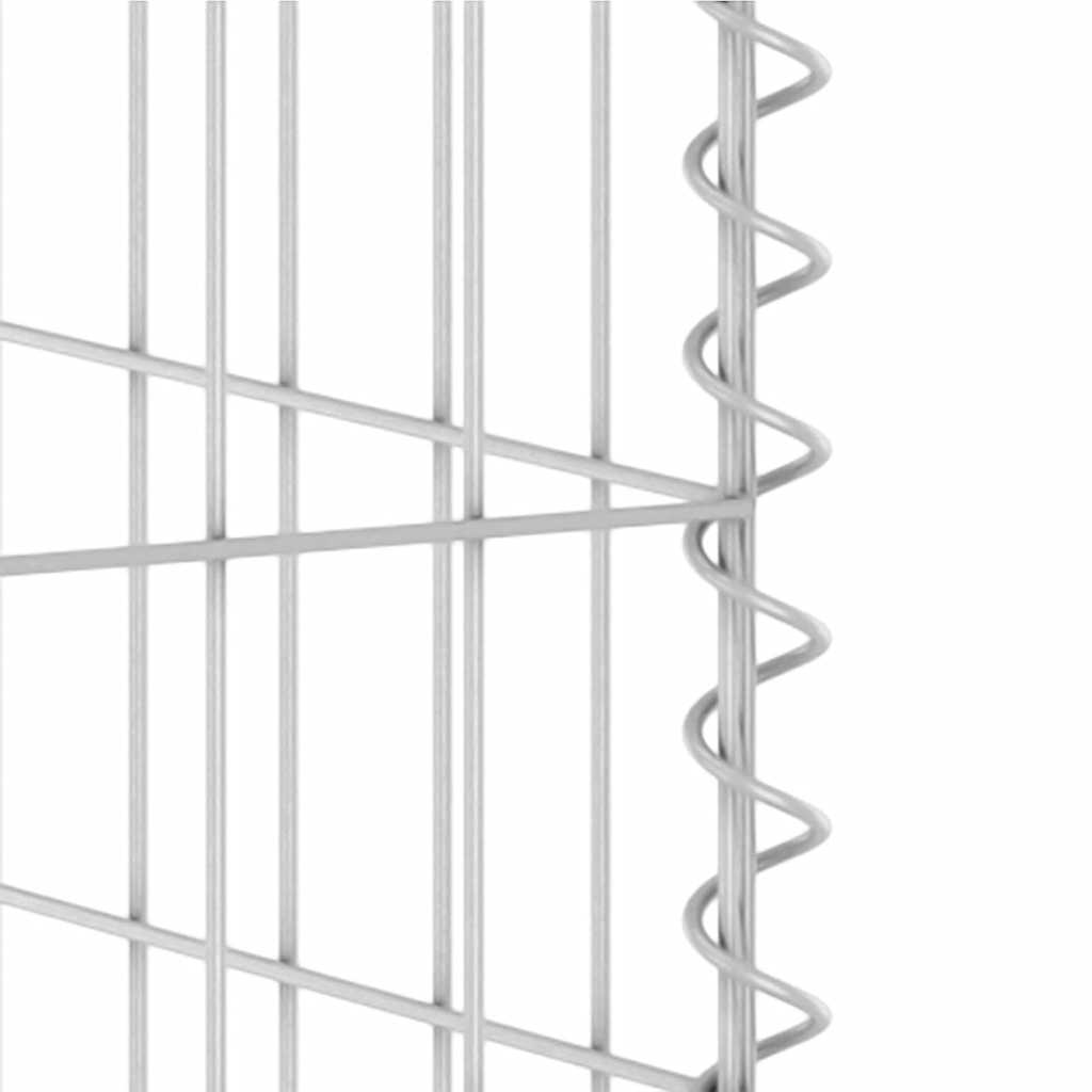 Gabionenwand für Mülltonnen Verzinkter Stahl 325x100x110 cm