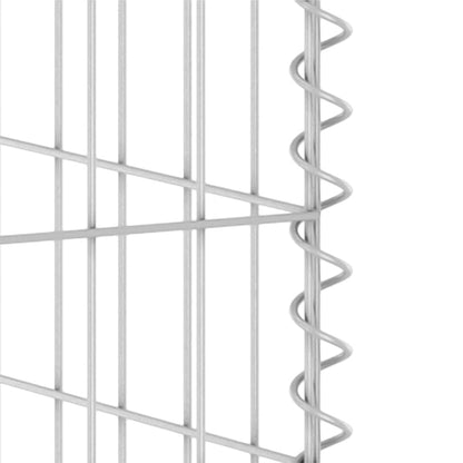 Gabionenwand für Mülltonnen Verzinkter Stahl 325x100x110 cm
