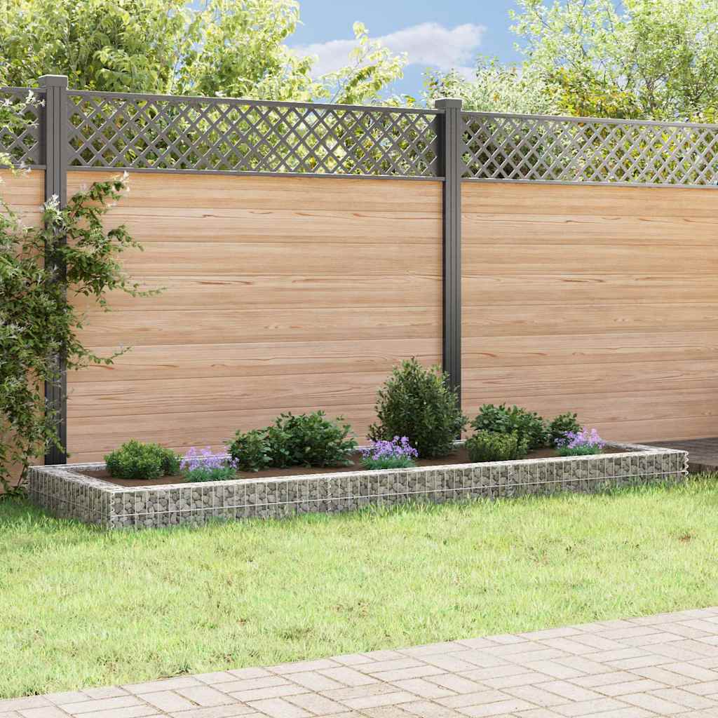 Gabionen-Hochbeet Verzinkter Stahl 300x100x20 cm