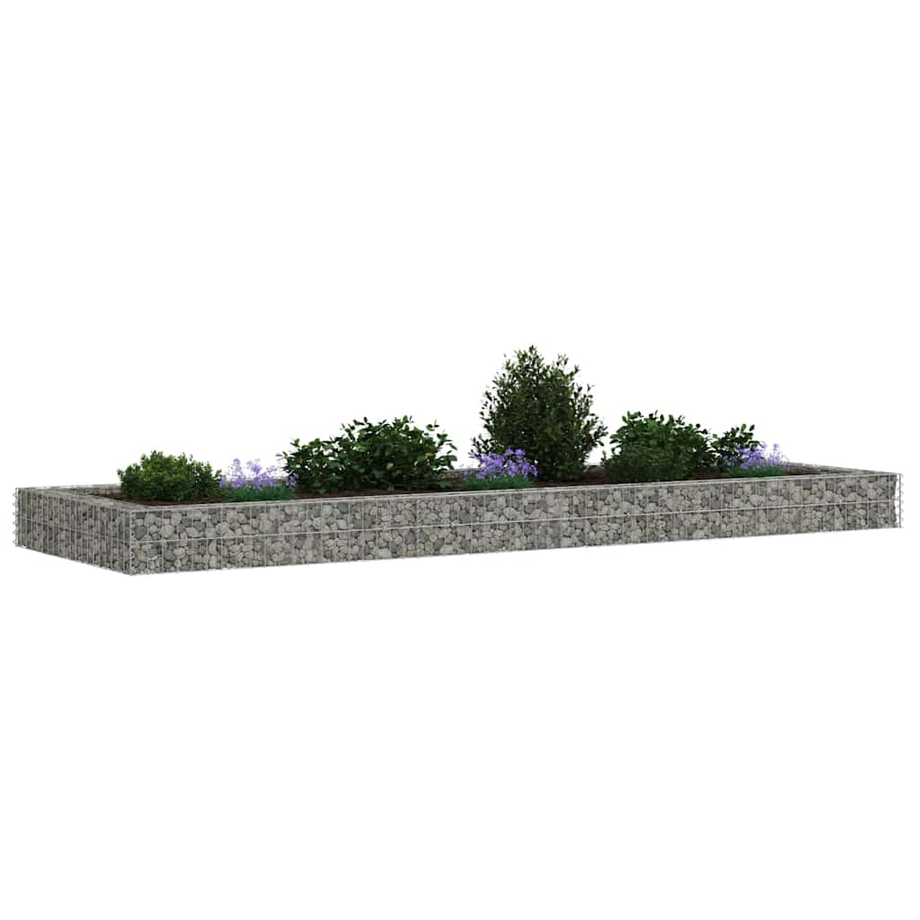Gabionen-Hochbeet Verzinkter Stahl 300x100x20 cm
