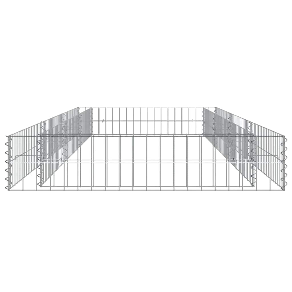 Gabionen-Hochbeet Verzinkter Stahl 300x100x20 cm