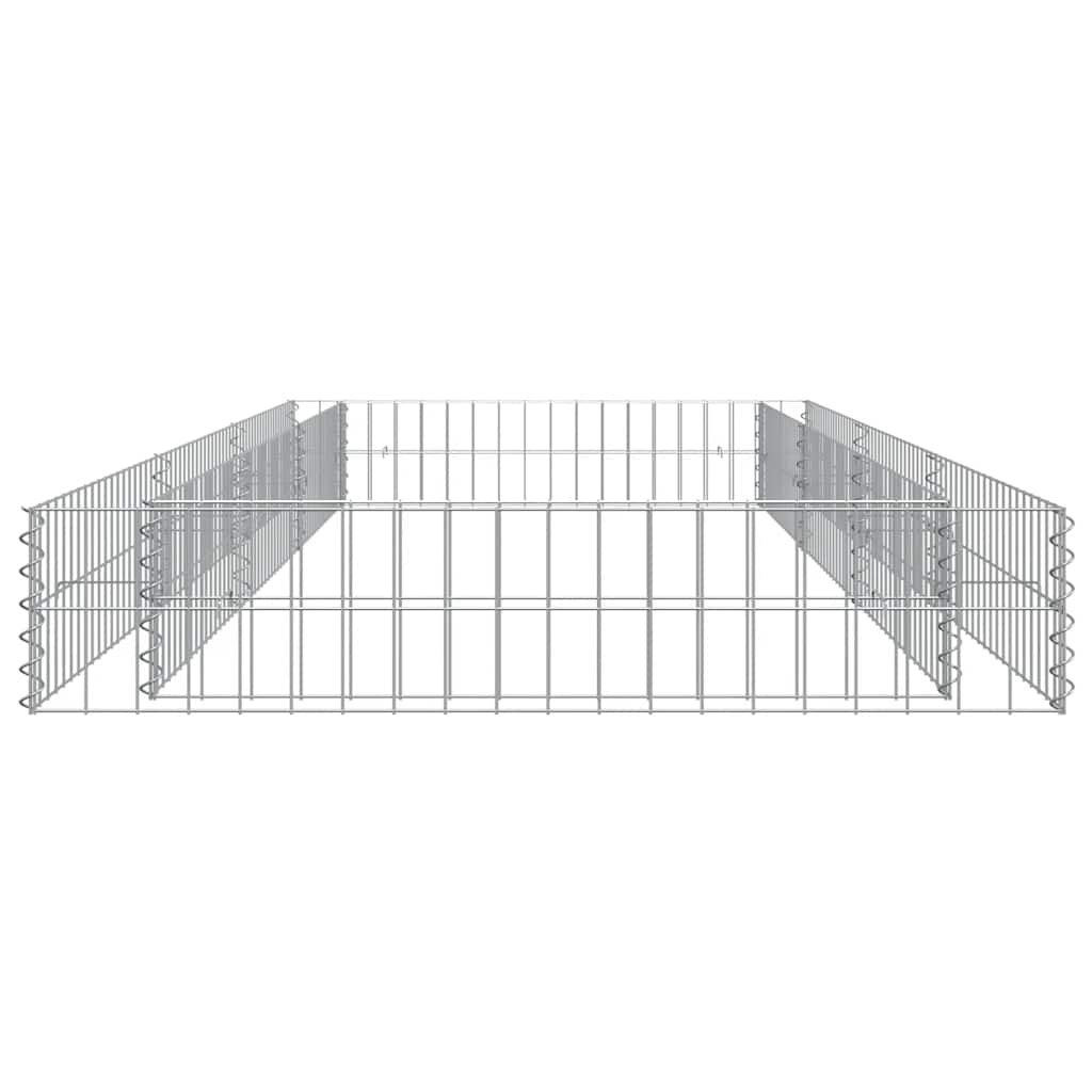 Gabionen-Hochbeet Verzinkter Stahl 300x100x20 cm